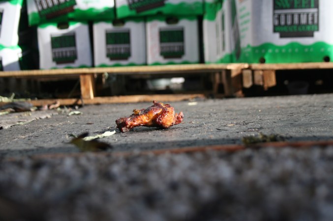 Nearly 80 hours of work in four days: ain't no thang but a chicken wang?