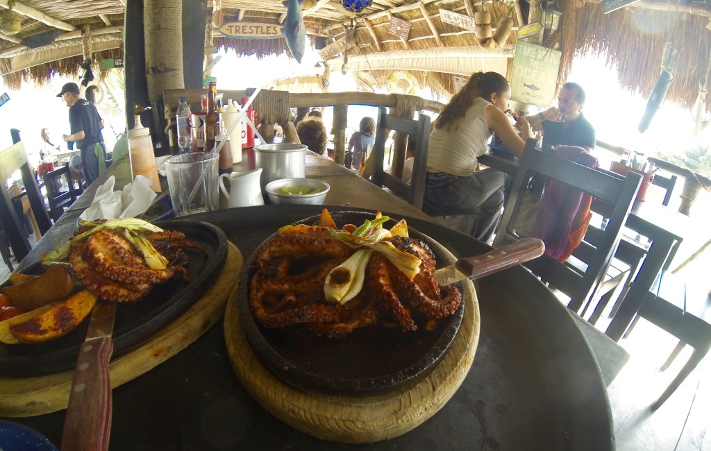 A small grilled cajun octopus (polpita) from the table next door.