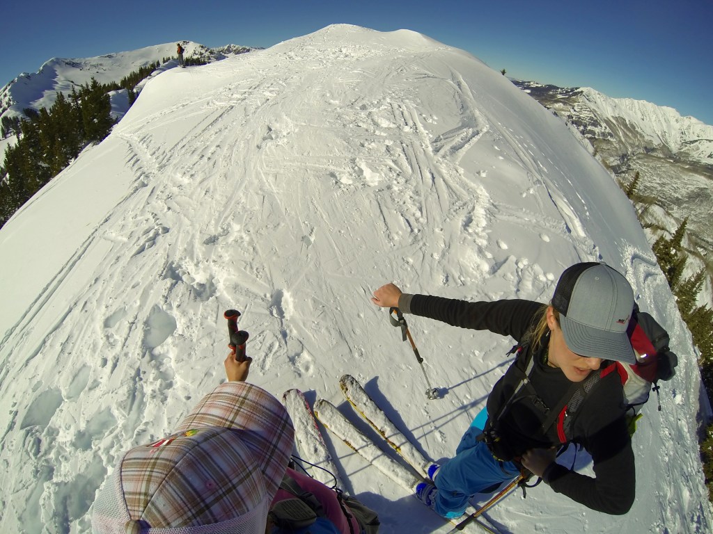 Me: What do we do now? Kate: I dunno, ski?