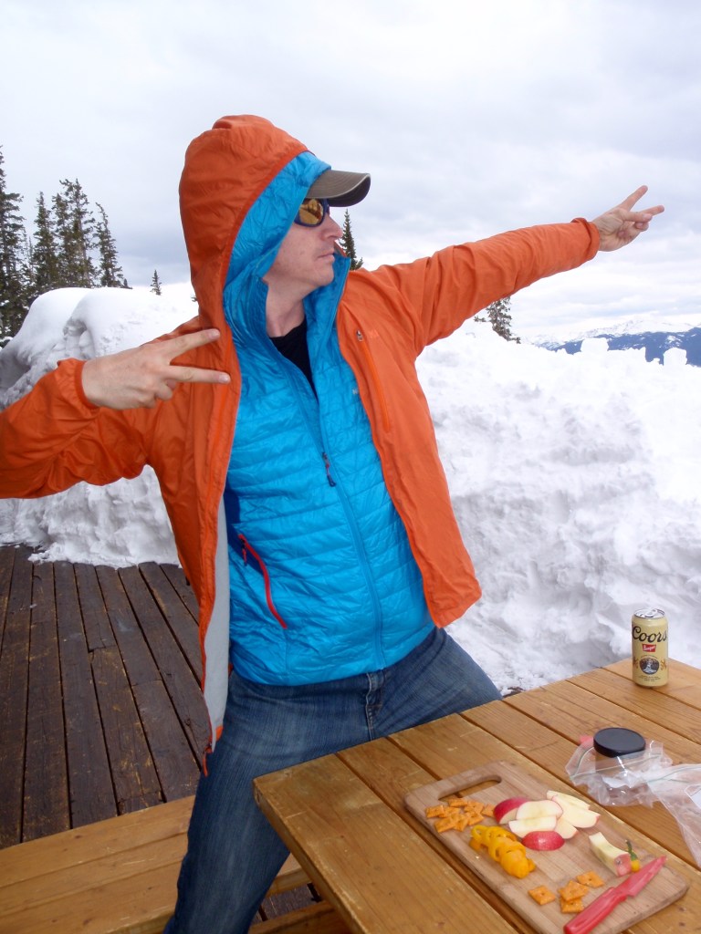 I think not. Better yet, we pose on the porch.