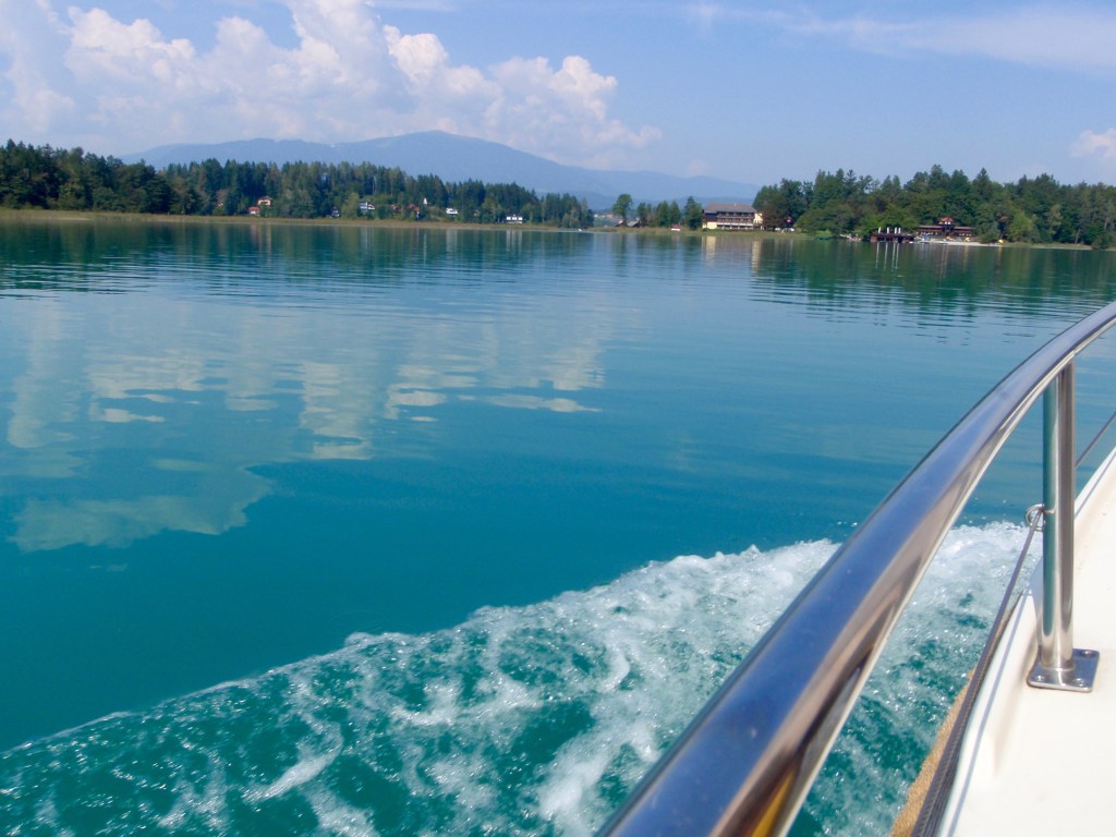 The boat ride over to Inselhotel, our "home" on an island for two nights.