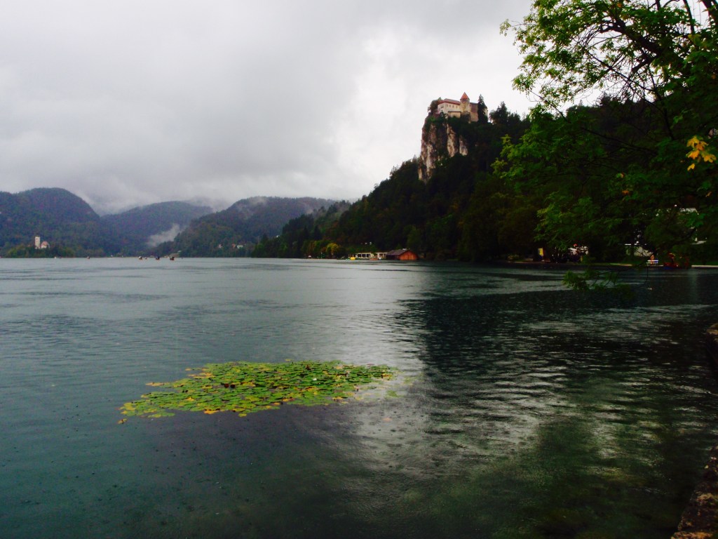 The castle on the hill, watching the rain like it ain't no thang... which it ain't, if you're hundreds of years old...