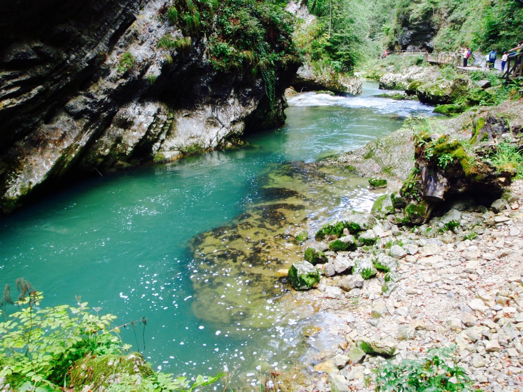 Just follow the turquoise waters to the other side...