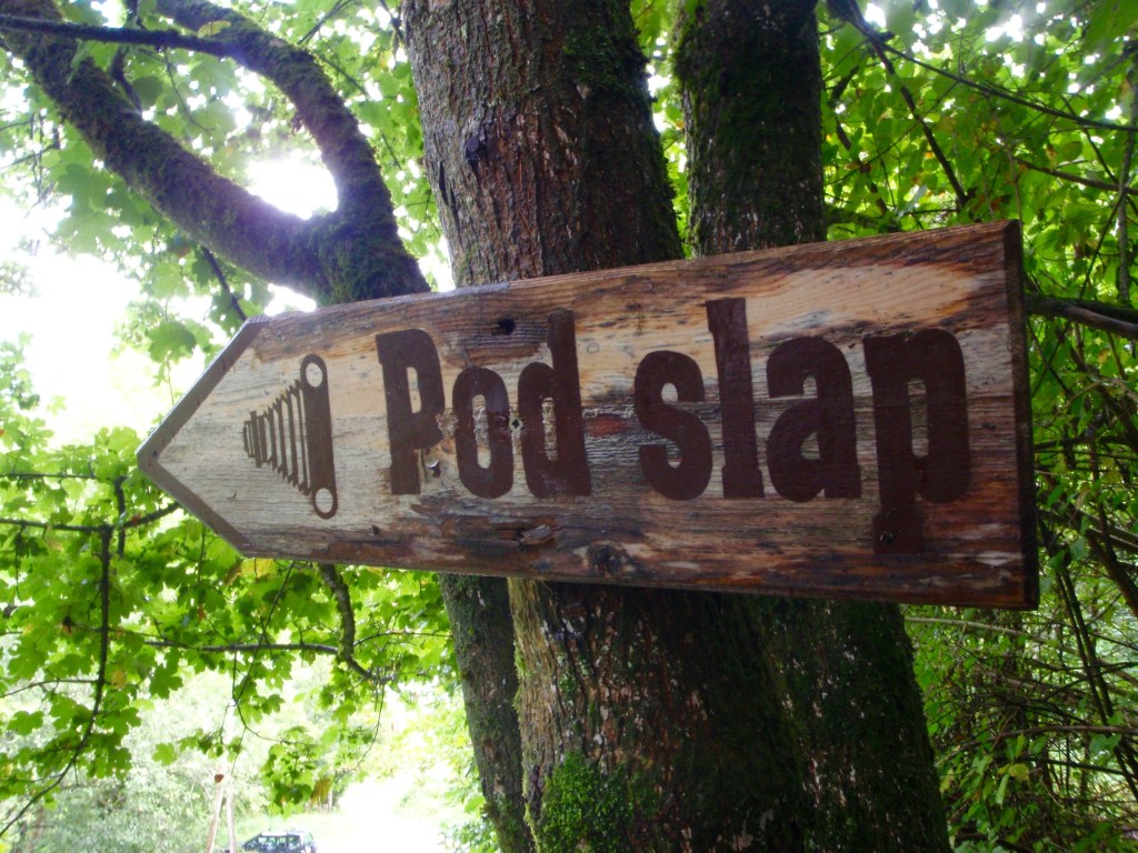 The trail under the waterfall (or "pod slap" in Slovenian).