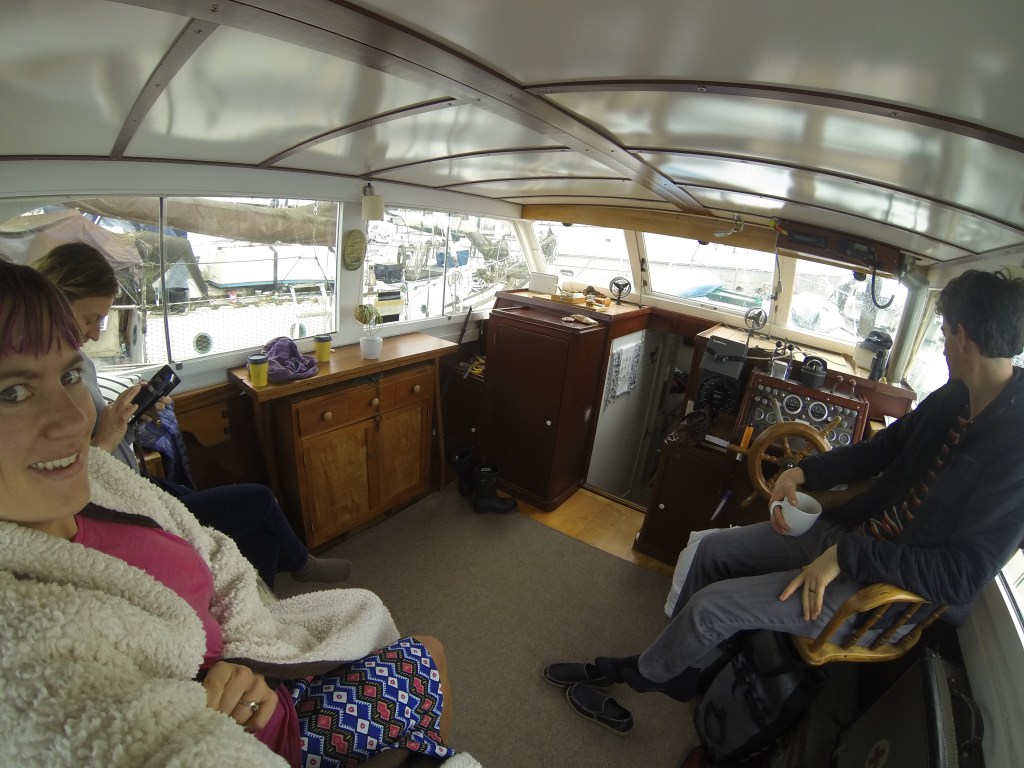 Enjoying a leisurely morning aboard the Iron Feather.