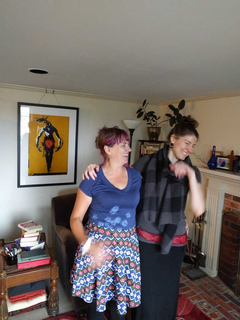 Nini and I sharing a laugh, just like we always do.